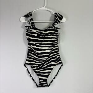 NWOT Vince Camuto Zebra Print Swimsuit Size 8 LL0736